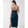 Jacquared Satin Slip Dress