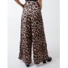 Wide Leg Leopard Trousers