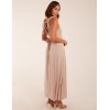 Rope Detail Plunge V-Neck Split Hem Maxi Dress