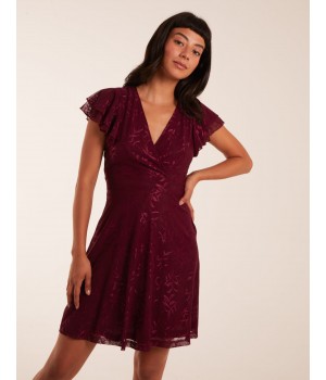 Double Frill Wrap Dress