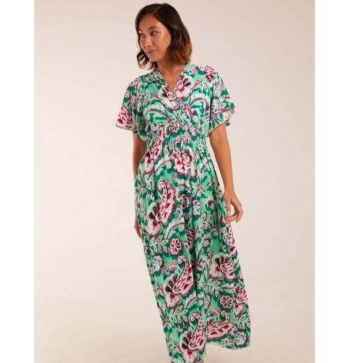 Oversized Paisley A Line Maxi Dress