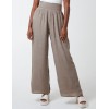 Shirring Waist Wide Leg Trousers