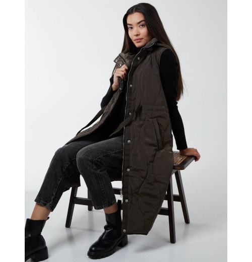 Quilted Belted Gilet